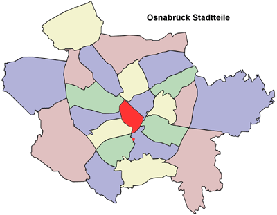 Osnabrück-Stadt mit allen Stadtteilen